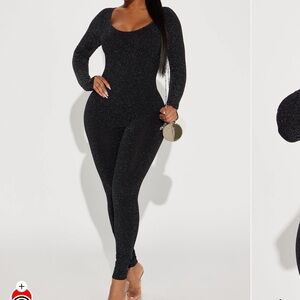 Dominique Glittering Black Jumpsuit